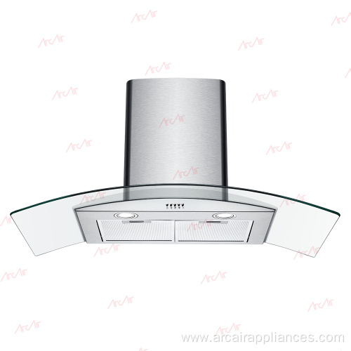 Curved glass Cooker Hood 506B 70/90cm